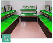 Multi-layer shelf fruit shop three-layer display cabinet for fresh fruits vegetables and fruits display table bevel multi-function shelf