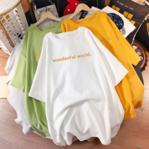 Pregnancy Woman Dress Pure Cotton Short Sleeve T-Shirt Summer Big Code Belted not to wear in the jacket Long style Loose Spring Dress dress