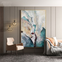 Modern simple living room decorative painting Corridor aisle Large-size vertical abstract oil painting Nordic hand-painted entrance hanging painting