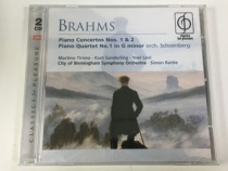 Brahms 1 2 Piano Concerto No. 1 Piano Quartet Latel 2CD Undemolished
