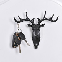 Hook Deer Corner Trim Sticky Hook Creative Key Cloak Hood Crochet Deer Head Wall Wall Test Interwear Free Hanging Clothes Hanger