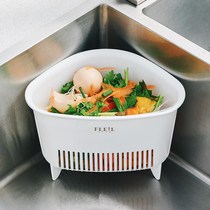 Japan kitchen sink triangle drain basket kitchen garbage bin leftovers residue filter basket