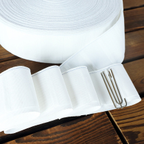 Cloth head bag full hook curtain new product belt curtain head fixed white whole roll curtain belt side belt decorative cloth belt