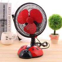 Beetle Miniature Electric Fan Home Desktop Miniature Fan Office Student Dormitory Mini Mute Electric Fan Shaker Fan