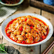 Spicy little seafood cooked food ready-to-eat canned combination canned scallop clam abalone sea hare Net Red meal