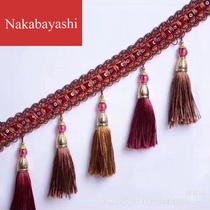 Curtain lace three-color golden hat hanging ball decoration accessories Sofa accessories tassel mustache hanging spike curtain head