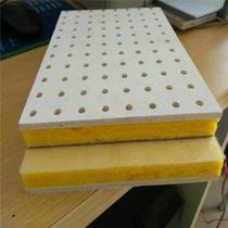 Camp supply glass wool decoration suspended ceiling suction sound board A level fireproof glass fiber suction sound board soundproof material