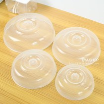 4-piece set of bowl cover plate cover microwave oven heating special cover preservation cover plastic cover hot dish cover w