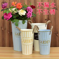 Retro Waking Flower Barrel Flowers Barrel Florist home Fancy Flowers large number of iron art flower pots Dried Flower Vases of flower vases Flower Vase