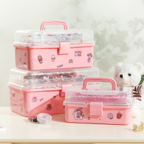 Childrens hair accessories storage box girl head rope baby hairclip rubber band headwear hair card cute jewelry box jewelry box jewelry box
