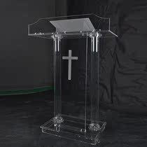 Acrylic office furniture Christian supplies Church lectern Conference table Church oath table Pastors speech table