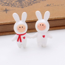 Applicable to 2 cute big head rabbit press nails cork wall felt cartoon display hand-painted drawing board decoration creative hmm pushpins