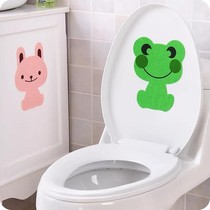 Cartoon Cute Creative Bathroom Toilet with thickened felt toilet Toilet Deodorant and Deodorant Stick