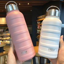 Portable thermos cup large capacity 1000ml kettle water cup sports men students high-value female 304 stainless steel