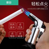 Point moxibustion special igniter beauty salon artifact windproof cigar moxa Rod inflatable lighter spot mosquito-repellent incense household