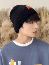 Hats mens wool hat mens knitted hat ground Ruffian hat melon leather hat yuppie cold hat tide autumn winter loose Thin Thin