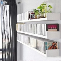 U-shaped bookshelf can be non-perforated wall shelf Wall Wall Wall living room decoration shelf bedroom partition plank board