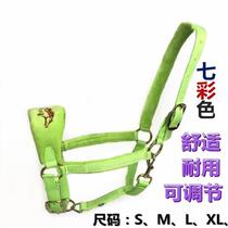 Horse-pulling supplies Red pony pony dragon sleeve Horse mouth sleeve Tie the horse Easy to use S adjustable reins Wear-resistant