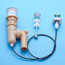 Hose telescopic rod black line drain water easy to operate wash basin press type pull sewer set switch toilet