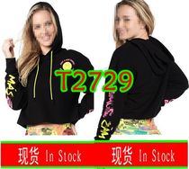 Special promotion ZW fitness lady top hoodie short sweater 2729