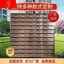Indoor and outdoor letter box stainless steel letter box custom delivery box community multi-door floor inlaid letter milk box