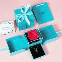 Necklace box gift box pendant jewelry ring earrings necklace gift box box gift empty box high-grade