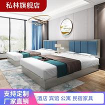 Yunnan Kunming Fast Hotel Bed Guesthouse Hostel social furniture full set TV cabinet Luggage Cabinet inter-bed Single-bed Customized