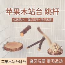 Apple wood branches Jumping Terrace Tree Stumps Suspension Bridge Stairs Honeymoons Dragon Cat Grinding Tooth Hamster Toy Squirrel Toy Squirrel Toy Squirrel