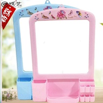 Square butterfly mirror fresh hanging mirror household multifunctional with storage wall mirror makeup vanity mirror toilet mirror