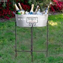 Ice bucket home bar commercial ice bucket European-style ice bucket metal cold storage ice bucket iced wine beer ice wine bucket