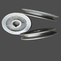 Triangular belt pulley belt disc motor wheel synchronous wheel cast iron A type B type single groove Outer 110-200 with wheel