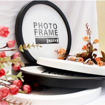 Round table hanging wall thickened photo frame creative home decoration picture frame photo studio combination photo wall