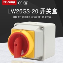 Universal transfer switch LW26GS-20A power supply cut off 380V main control load disconnect with box 4P waterproof IP65