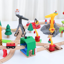 Bulk Wooden Rail Accessories Pendant Tower Car Magnetic Ornament Compatible Mirabbit Train Wood Puzzle Children Toy