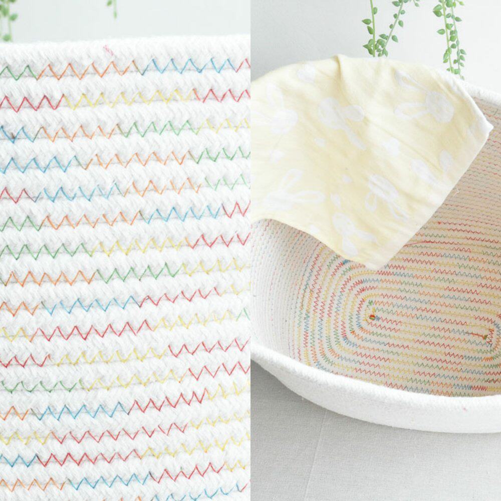 Simple ins eco-friendly cotton line dirty clothes dirty clothes basket Nordic clothing debris collection basket toys Japanese laundry basket