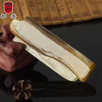 Real Horn Comb Wholesale Tourist Comb Schoolgirl Portable Children Comb Short Hair Mini Small Comb Folding Comb