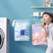 Clothing Socks Underwear Cashier Bag Wall-mounted Snack Toy Dirty Laundry Basket Home Free From Stiletto Bathroom Transparent Hanging Bag