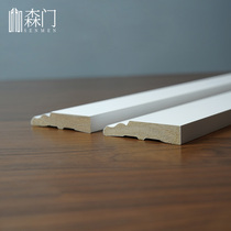White solid wood water-based paint skirting line floor wall panel winding edge wood line environmentally friendly paint-free E0 grade