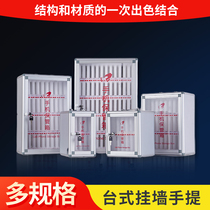 Safe deposit box Transparent lockable metal wall-mounted school employee storage cabinet storage box