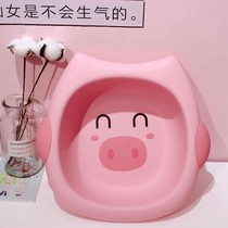 Pig girl heart cute student small girl dormitory washbasin washbasin newborn baby home cartoon large