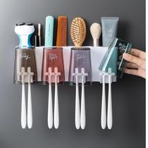 Dental brush holder set no hole brushing Cup mouthwash Cup squeeze toothpaste artifact toothbrush cup washing household rack