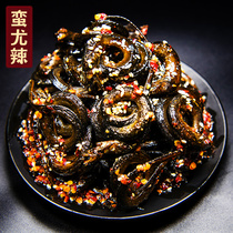 Hunan specialty rice field eel snacks recommended ready-to-eat cooked vacuum small eel spicy Panlong snacks Snacks
