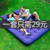 Inflatable mattress double home single car air mattress folding floor camping travel bed
