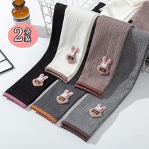 Childrens leggings Womens Spring and Autumn New thin fashion slim girl pants outside wearing foreign baby cotton pants tide