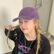 It's the kind of purple retro wash hat that makes old purple curved cap for men and women.