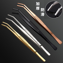 Tea clip tea tweezers thickened stainless steel 304 non-slip Cup clip kung fu tea set accessories pure copper tweezers tea clip