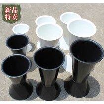 Round barrel frosted flower bucket plastic flower bucket Florist supplies Florist special flower bucket plastic