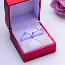 Couple ring Female male wedding ring Couple a couple Korean version of the Korean version of the student simple adjustable net red with the same