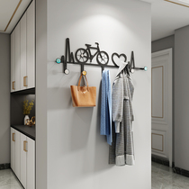 Punch-free Living room Creative Decorative Hook Door Rear Cloak Hook Nordic Style Genguan Wall-mounted Brief Personality Metal