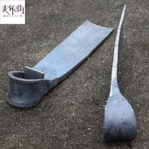 Rail steel thickened large hoe long handle agricultural fork planting vegetables weeding digging bamboo shoots loosening soil artifact outdoor tools